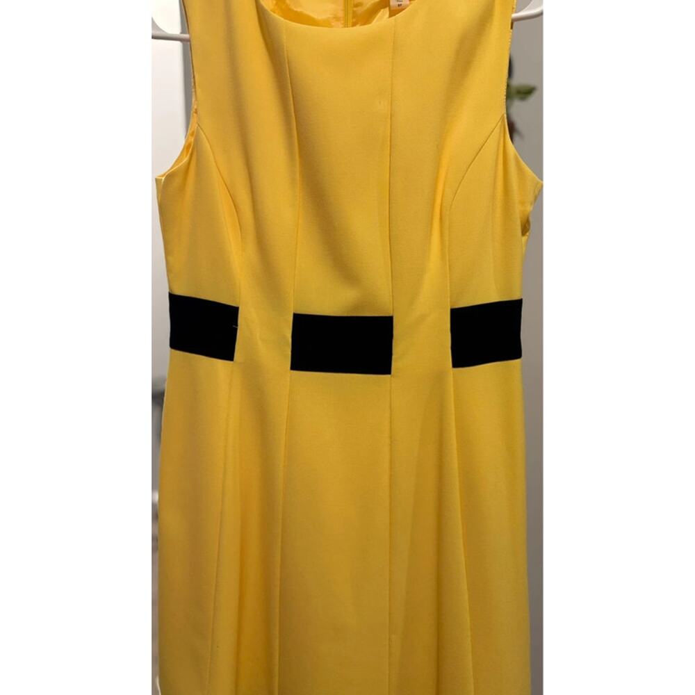 New Calvin Klein, Canary, yellow, and black dress 8P - Picture 3 of 6